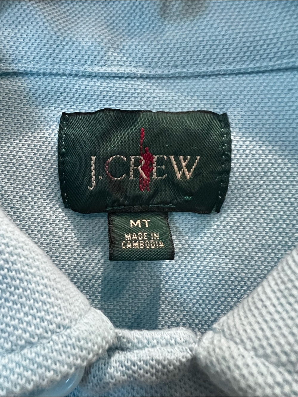 J.Crew Oarsman Polo Shirt Light Blue Size Medium Tall - Picture 4 of 16